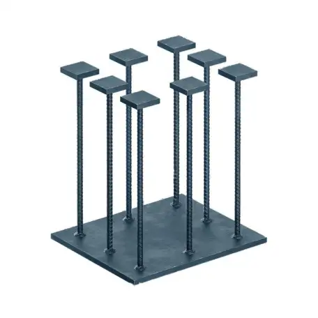 Закладные детали: пластина стальная с приварными анкерами, фотография 1