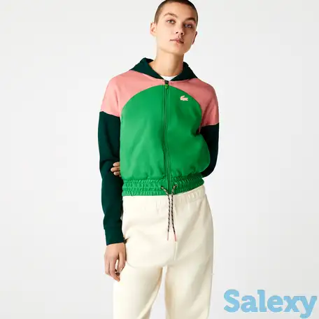 Женская худи lacoste sport из органического хлопка на молнии, фотография 1