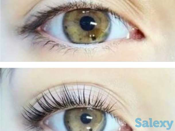 Ламинирование ресниц , Ботокс . Оформление бровей ( хна, краска) ( пинцет , нитка), фотография 1