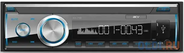 Автомагнитола acv avs-1719b 1din 4x45вт, фотография 1