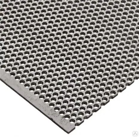 Перфорированный лист металлический, s 0,4-10 мм, Раскрой: 1х2; 1.25х2.5... м, Тип перфорации: Rv; Rv 4-6..., фотография 1