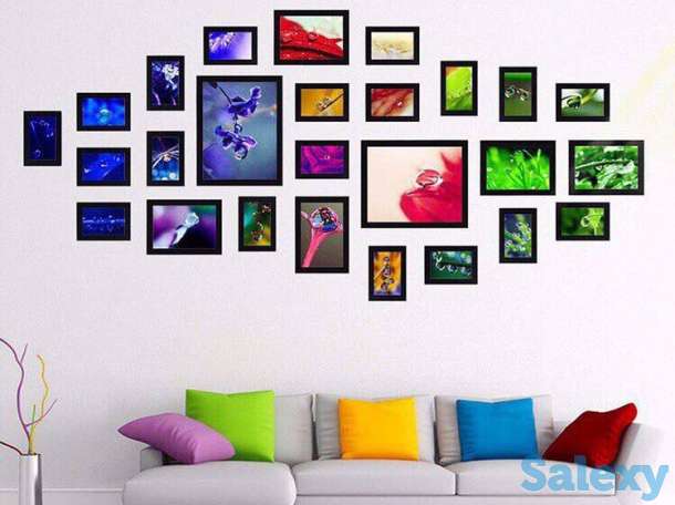 Мультирамка деревянная (рамка для фото, фоторамка, фотоколлаж), фотография 1