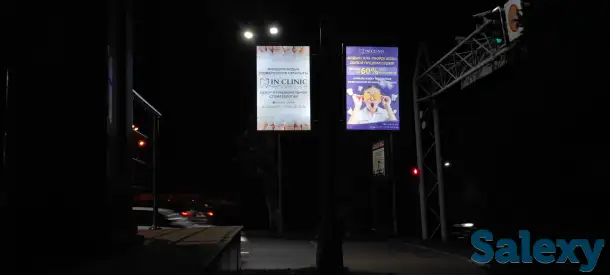 Резмещение рекламных щитов на придорожных столбах и опорах, фотография 5