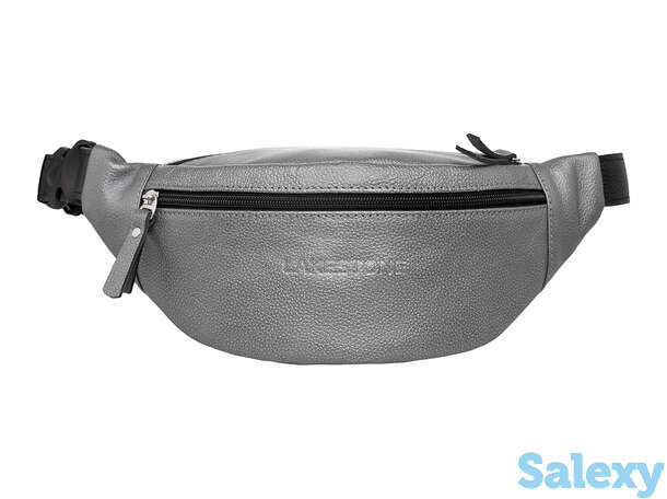 Кожаная поясная сумка ellis silver grey, фотография 1