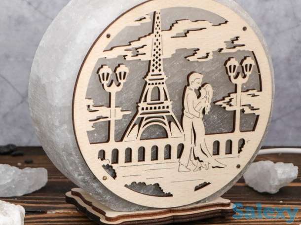 Соляная (солевая) лампа, соляной светильник, подарок девушке, ребенку, фотография 2