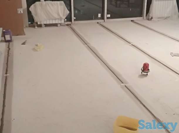 Наливные полы, стяжка пола, фотография 1