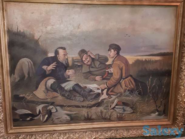 Продам старинную картину большого размера, срочно, торг, фотография 5