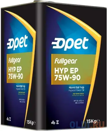 601216053 opet синт. тр.масло fullgear hyp ep 75w-90 gl-5 (15кг), фотография 1