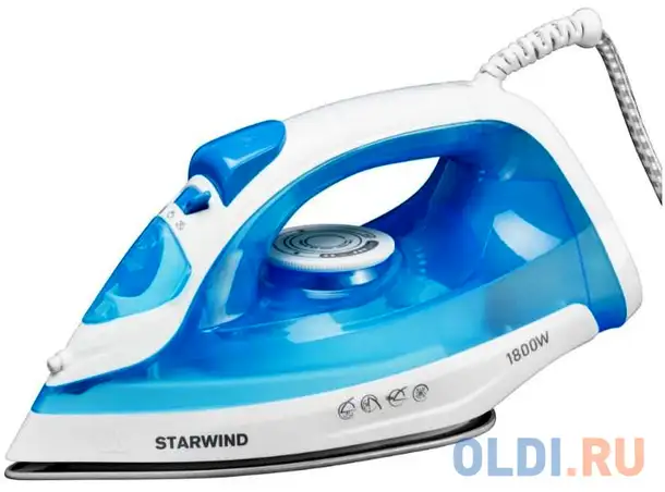 Утюг starwind sir2045 1800вт голубой/белый, фотография 1
