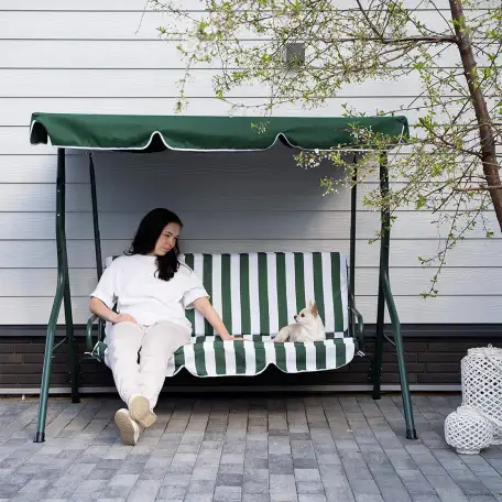 Садовые качели 3- местные, 1700х1100х1530, фотография 2