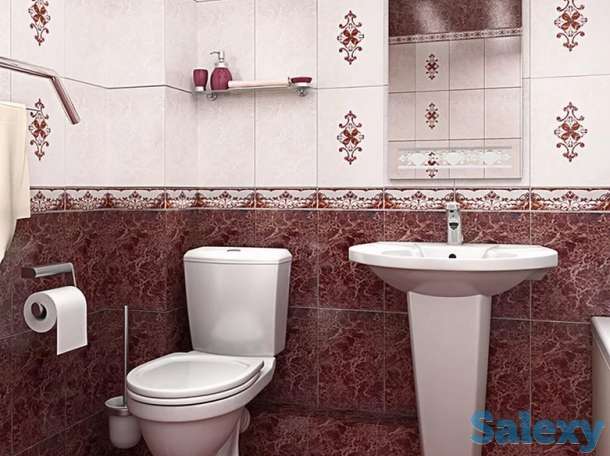 Укладка кафеля.ванные комнаты под ключ., фотография 1