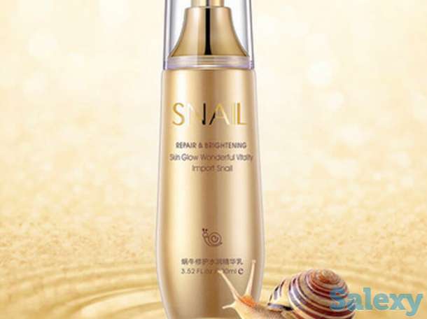 Лосьон для лица bioaqua snail repair & brightening skin liquid essence, фотография 3