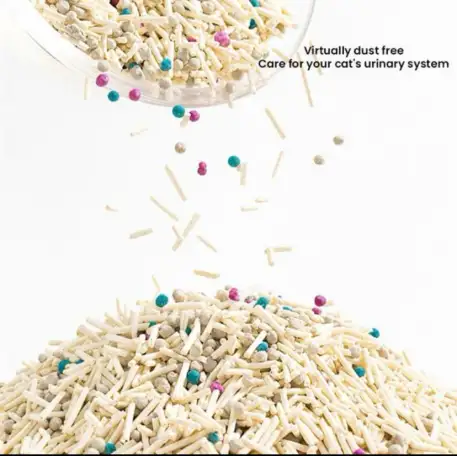 Комкующий наполнитель для кошек Тофу С Ароматами Зеленное яблоко, Вишня, Ваниль, Клубника, Нейтральный, фотография 14