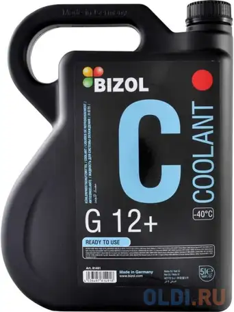 81491 bizol антифриз coolant g12+ (-40) (5л), фотография 1