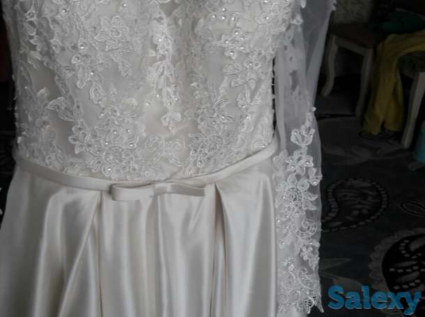 Срочно продам свадьебное платье в комплекте, фотография 1