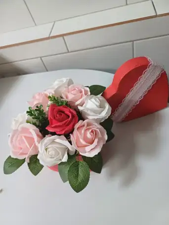 Букеты из мыльных цветов, фотография 6