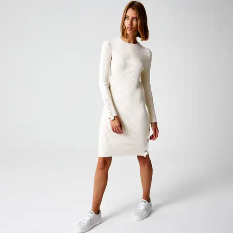 Женское платье lacoste slim fit  с длинным рукавом, фотография 1