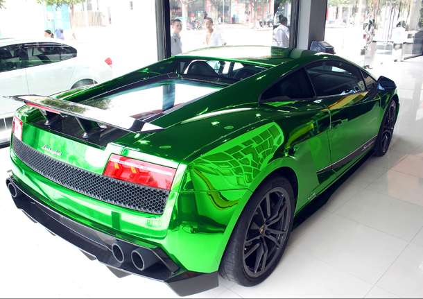 Пленка под хром зеленый, Корея, фотография 2