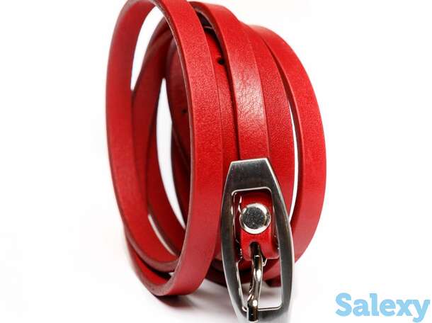 Ремень женский almeda red, фотография 1
