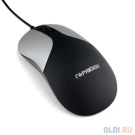 Гарнизон мышь gm-215, usb, чип- х, черный/серый, soft touch, 1000 dpi,, фотография 1