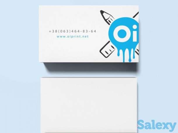 Визитки 1 сторонние  от 1000 шт., фотография 1