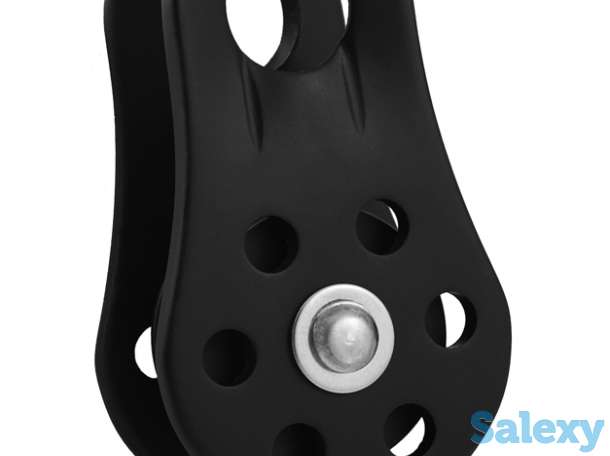 Блок-Ролик Венто Спасатель Одинарный Без Подшипника Черный Дюраль, фотография 2