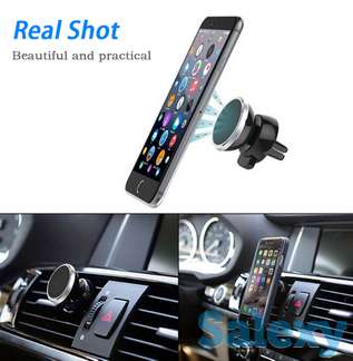 Продам универсальный автомобильный магнитный держатель для смартфонов в воздуховод, Т07, фотография 1