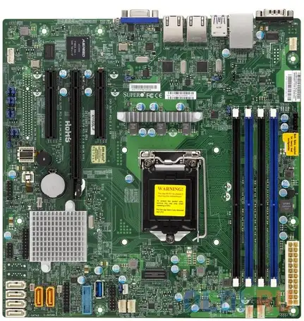 Материнская плата supermicro mbd-x11ssl-f-b socket 1151 c232 4xddr4 1xpci-e 4x 2xpci-e, фотография 1