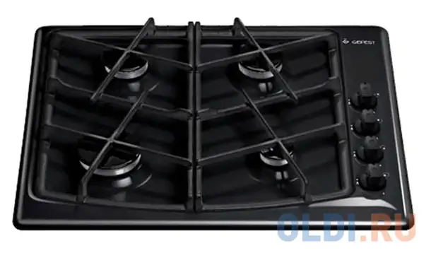 Варочная панель газовая gefest сн 1211 к21 черный, фотография 1