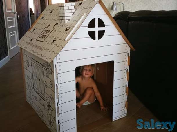 Домик раскраска, фотография 2