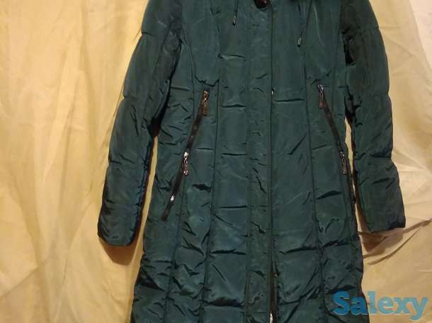 Пуховик теплый с капюшоном, фотография 1
