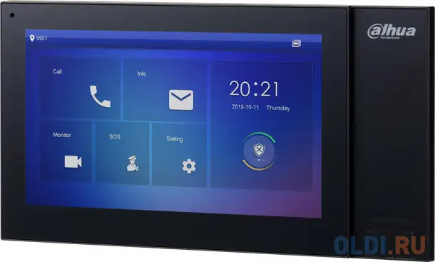 Видеодомофон dahua dh-vth2421fb-p черный, фотография 1