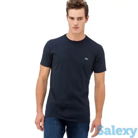 Мужская хлопковая футболка с круглым вырезом, фотография 1