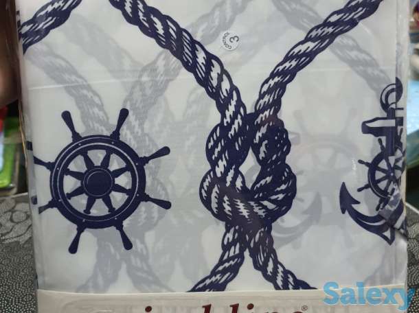 Шторка для ванной и душа, Турция, c якорем, фотография 3