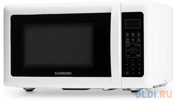 Микроволновая печь sunwind sun-mw005 700 вт белый чёрный, фотография 1