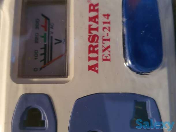 Переноска, удлинитель 3 Метра, 8 розеток под любой стандарт, фотография 1