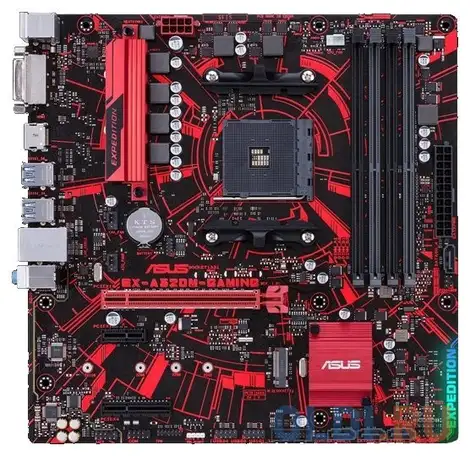 Материнская плата asus ex-a320m-gaming socket am4 amd a320 4xddr4 1xpci-e 16x, фотография 1