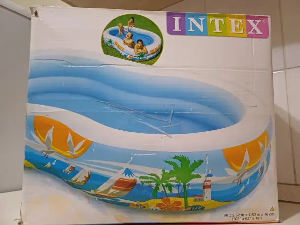 СРОЧНО продам  детский, надувной бассеин, фотография 2