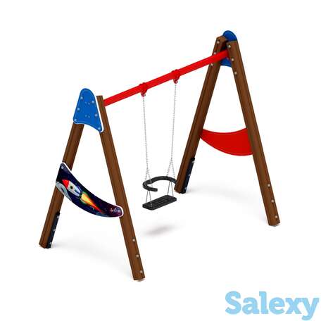 Качели уличные д1 космопорт ио 11.д.01.02-п, фотография 1