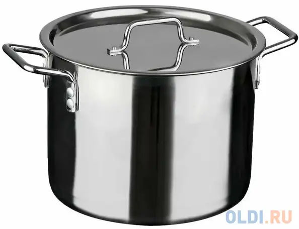 Кастрюля катунь кт-об-15 к 30 см 15 л нержавеющая сталь, фотография 1