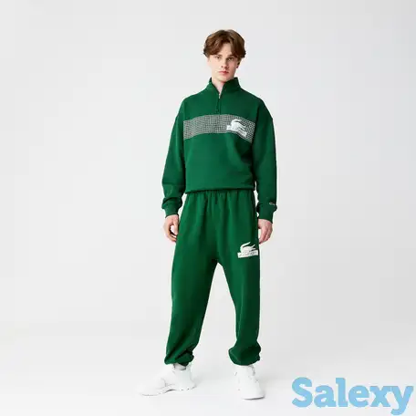 Мужские спортивные штаны lacoste relaxed fit из хлопка, фотография 1