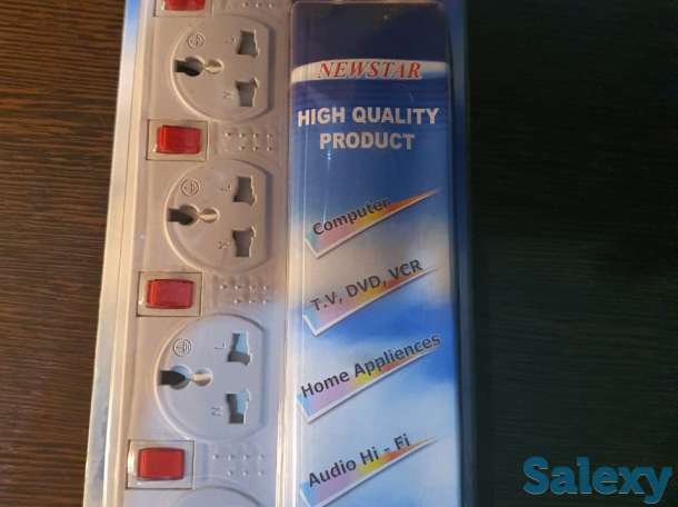 Переноска / удлинитель 3 Метра, 4 розетки, фотография 1