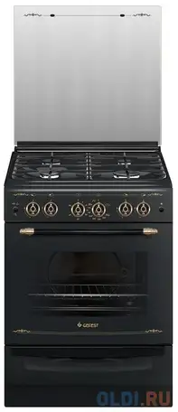 Газовая плита gefest 6100-02 0183 черный, фотография 1