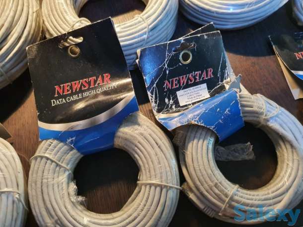 LAN Кабель UTP, CAT 5e 4Pairs 24 AWG шнур, провод усиленный 30 метров, фотография 8