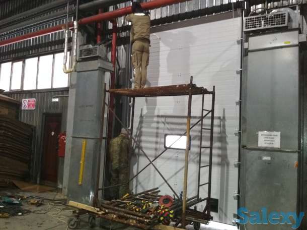 Промышленные секционные ворота  с монтажом, фотография 3