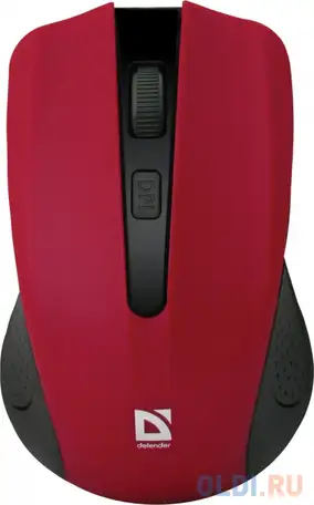 Беспроводная оптическая мышь defender accura mm-935 красный,4 кнопки,800-1600 dpi, фотография 1