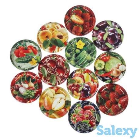 Крышка металлическая для консервирования Ассорти Элитное 50 шт, фотография 2