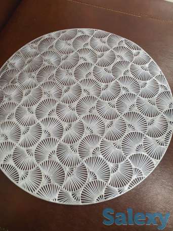 Подтарельники под золото и серебро, качественный материал, ракушки, фотография 1