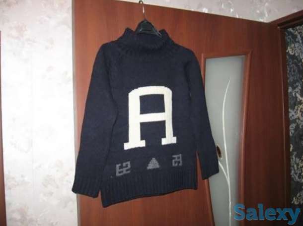 Свитер детский,темно-темно синего цвета,размер-30, на ребенка 5-6 лет, фотография 1