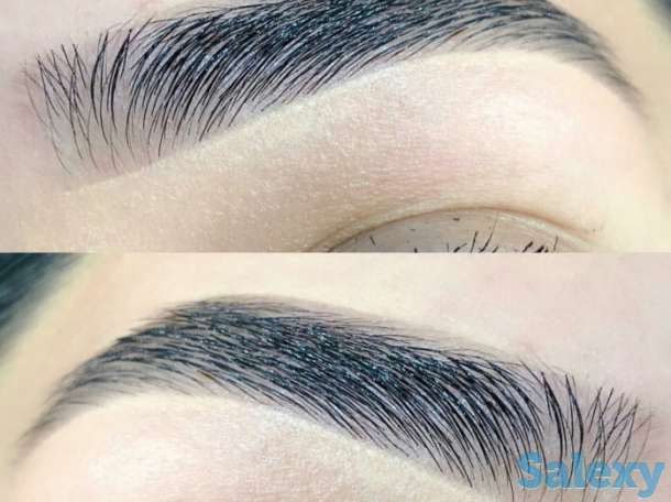 Ламинирование ресниц , Ботокс . Оформление бровей ( хна, краска) ( пинцет , нитка), фотография 3